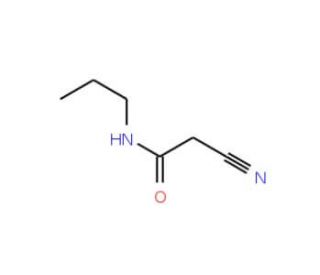 2-cyano-N-propylacetamide (CAS 52493-35-3) - chemical structure image