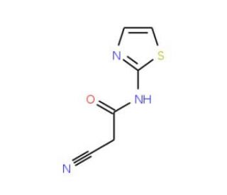 2-Cyano-N-thiazol-2-yl-acetamide (CAS 90158-62-6) - chemical structure image