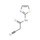 2-Cyano-N-thiazol-2-yl-acetamide (CAS 90158-62-6) - chemical structure image