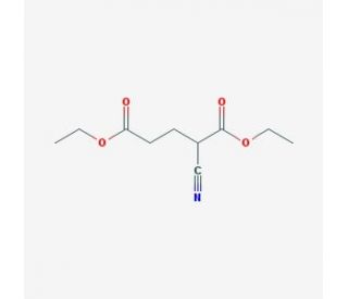2-Cyano-pentanedioic acid diethyl ester (CAS 7251-97-0) - chemical structure image