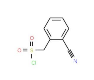 (2-cyanophenyl)methanesulfonyl chloride (CAS 51045-34-2) - chemical structure image