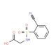 {[(2-cyanophenyl)sulfonyl]amino}acetic acid - chemical structure image