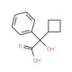 2-Cyclobutyl-2-hydroxy-2-phenylacetic acid (CAS 1460-47-5) - chemical structure image