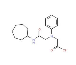 [[2-(Cycloheptylamino)-2-oxoethyl](phenyl)amino]-acetic acid - chemical structure image