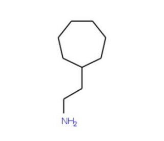 2-Cycloheptylethylamine (CAS 4448-84-4) - chemical structure image