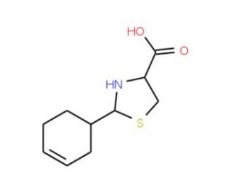 2-Cyclohex-3-en-1-yl-1,3-thiazolidine-4-carboxylic acid - chemical structure image