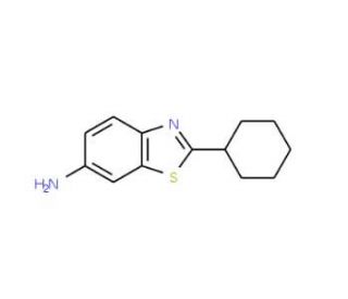 2-Cyclohexyl-benzothiazol-6-ylamine - chemical structure image