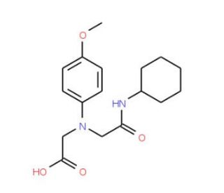 [[2-(Cyclohexylamino)-2-oxoethyl]-(4-methoxyphenyl)amino]acetic acid - chemical structure image