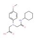 [[2-(Cyclohexylamino)-2-oxoethyl]-(4-methoxyphenyl)amino]acetic acid - chemical structure image