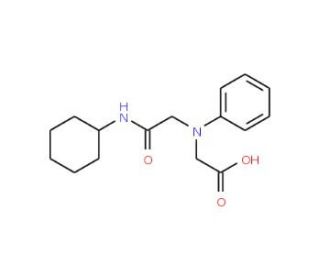 [[2-(Cyclohexylamino)-2-oxoethyl](phenyl)amino]-acetic acid - chemical structure image