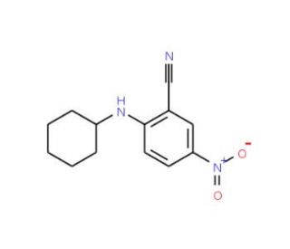 2-(Cyclohexylamino)-5-nitrobenzonitrile - chemical structure image