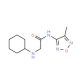 2-Cyclohexylamino-N-(4-methyl-furazan-3-yl)-acetamide - chemical structure image