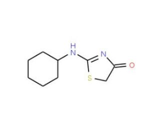 2-Cyclohexylamino-thiazol-4-one (CAS 27052-19-3) - chemical structure image