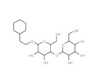 2-Cyclohexylethyl-4-O-(a-D-glucopyranosyl)-b-D-glucopyranoside (CAS 260804-65-7) - chemical structure image