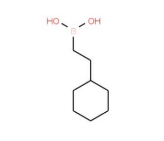 2-(cyclohexylethyl)boronic acid (CAS 105869-43-0) - chemical structure image