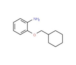 2-(Cyclohexylmethoxy)aniline - chemical structure image