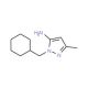 2-Cyclohexylmethyl-5-methyl-2H-pyrazol-3-ylamine (CAS 957507-55-0) - chemical structure image