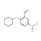 2-(Cyclohexylsulfanyl)-5-nitrobenzenecarbaldehyde (CAS 175278-46-3) - chemical structure image