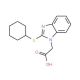 [2-(Cyclohexylthio)-1H-benzimidazol-1-yl]-acetic acid (CAS 331964-12-6) - chemical structure image