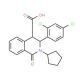 2-Cyclopentyl-3-(2,4-dichlorophenyl)-1-oxo-1,2,3,4-tetrahydro-4-isoquinolinecarboxylic acid - chemical structure image