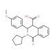 2-Cyclopentyl-3-(4-methoxyphenyl)-1-oxo-1,2,3,4-tetrahydro-4-isoquinolinecarboxylic acid - chemical structure image