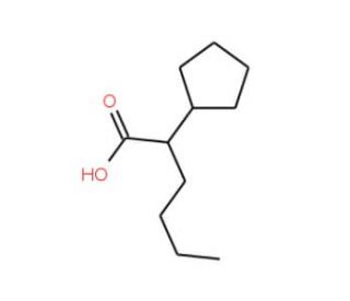 2-Cyclopentyl-n-hexanoic acid (CAS 5623-89-2) - chemical structure image
