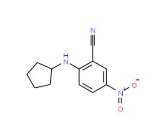 2-(Cyclopentylamino)-5-nitrobenzonitrile - chemical structure image