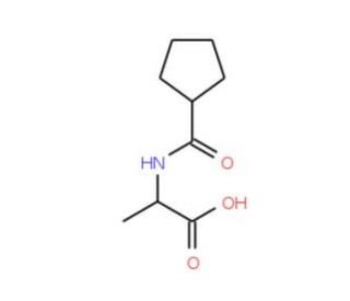 2-(cyclopentylformamido)propanoic acid - chemical structure image