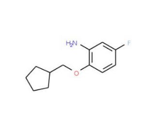 2-(Cyclopentylmethoxy)-5-fluoroaniline - chemical structure image