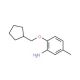2-(Cyclopentylmethoxy)-5-methylaniline - chemical structure image