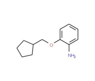 2-(Cyclopentylmethoxy)aniline - chemical structure image