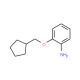 2-(Cyclopentylmethoxy)aniline - chemical structure image