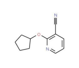 2-(cyclopentyloxy)nicotinonitrile (CAS 1016805-97-2) - chemical structure image