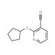 2-(cyclopentyloxy)nicotinonitrile (CAS 1016805-97-2) - chemical structure image