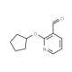 2-Cyclopentyloxypyridine-3-carboxaldehyde - chemical structure image