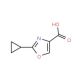 2-Cyclopropyl-1,3-oxazole-4-carboxylic acid (CAS 1060816-04-7) - chemical structure image