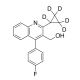 2-Cyclopropyl-4-(4-fluorophenyl)-3-quinolinemethanol-d5 (CAS 1346600-49-4) - chemical structure image