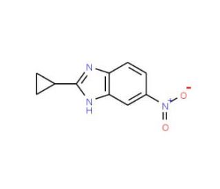 2-cyclopropyl-5-nitro-1H-benzimidazole - chemical structure image