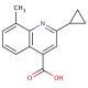 2-cyclopropyl-8-methylquinoline-4-carboxylic acid - chemical structure image