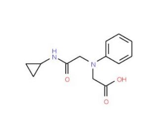 [[2-(Cyclopropylamino)-2-oxoethyl](phenyl)amino]-acetic acid - chemical structure image