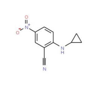 2-(Cyclopropylamino)-5-nitrobenzonitrile - chemical structure image