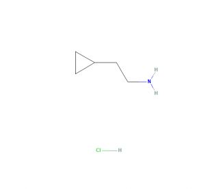 2-Cyclopropylethylamine hydrochloride (CAS 89381-08-8) - chemical structure image