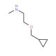 2-(Cyclopropylmethoxy)-N-methyl-1-ethanamine - chemical structure image