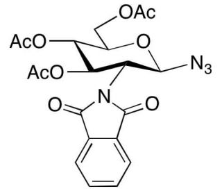 2-Deoxy-2-(1,3-dihydro-1,3-dioxo-2H-isoindol-2-yl)-&beta;-D-glucopyranosyl azide 3,4,6-Triacetate (CAS 102816-24-0) - chemical str
