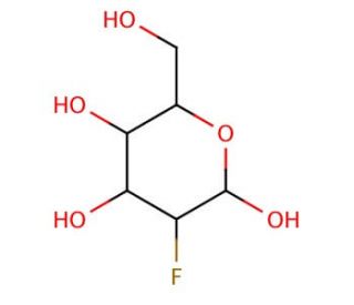 2-Deoxy-2-fluoro-D-glucose (CAS 29702-43-0) - chemical structure image