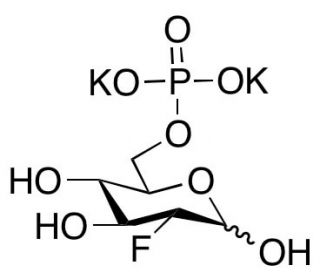 2-Deoxy-2-fluoro-D-glucose 6-Phosphate Dipotassium Salt (CAS 441764-08-5) - chemical structure image