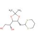 2-Deoxy-3,4-O-isopropylidene-D-arabino-hexose Propylene Dithioacetal - chemical structure image