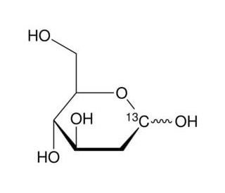 2-deoxy-D-[1-13C]glucose (CAS 201612-55-7) - chemical structure image