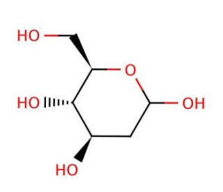 2-Deoxy-D-glucose (CAS 154-17-6) - chemical structure image