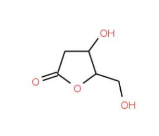 2-Deoxy-D-ribonic acid-1,4-lactone (CAS 34371-14-7) - chemical structure image